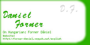daniel forner business card