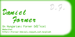 daniel forner business card